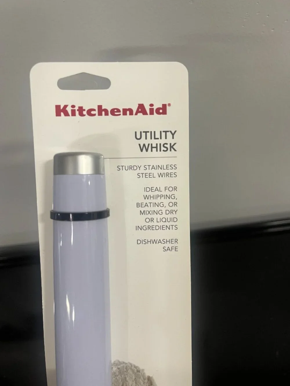 KitchenAid Utility Whisk Lavender Cream New